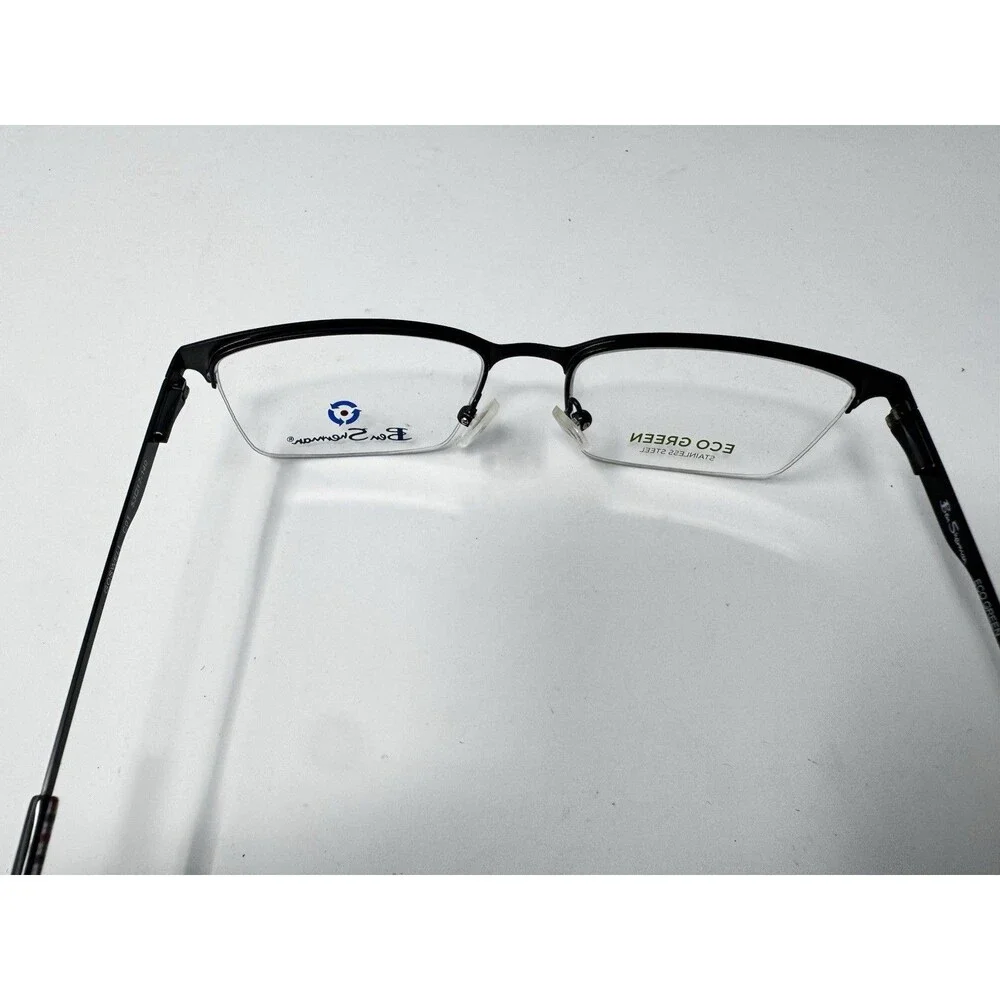 Ben Sherman Goswell Black Plaid Eyeglass Frames New Old Stock 53-17-140